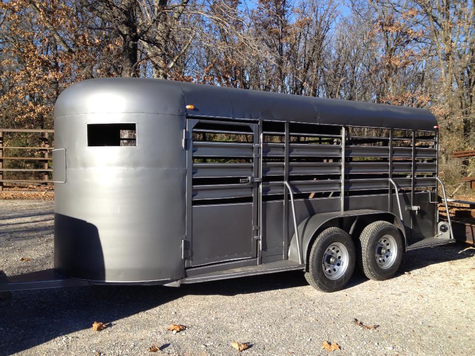 Livestock trailer after