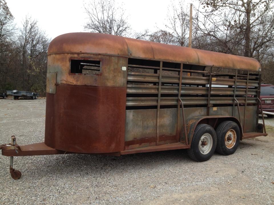 Livestock trailer before